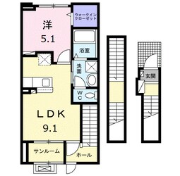 ラ・ルミエールの物件間取画像